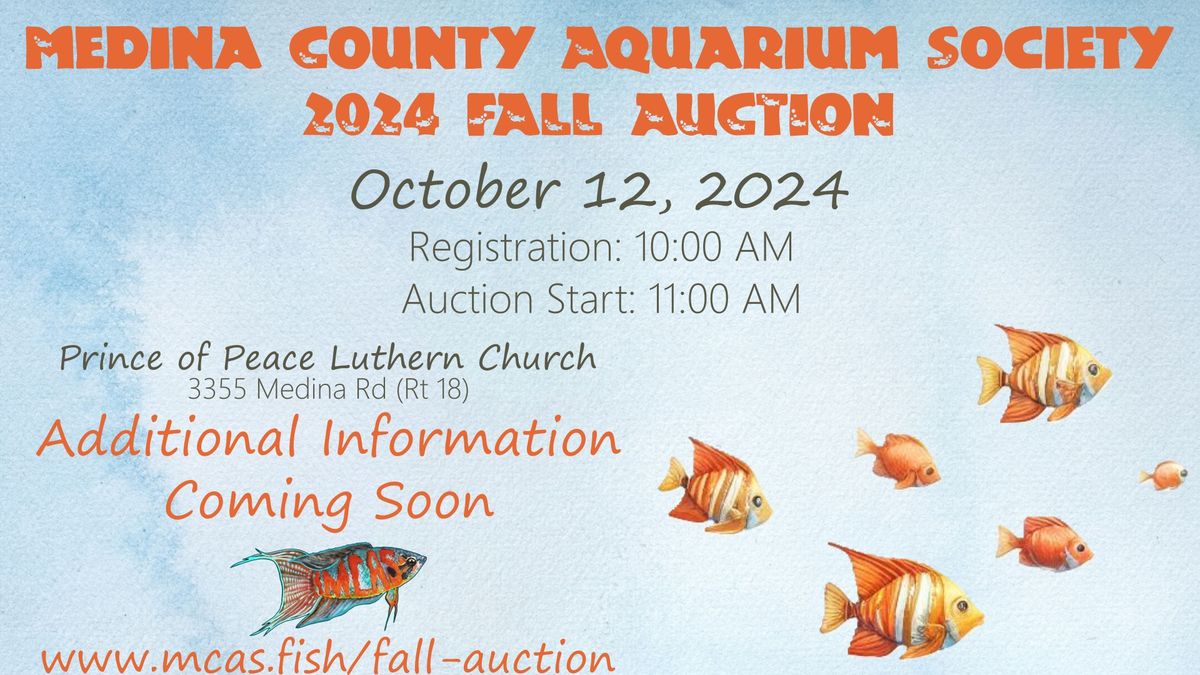 Medina County Aquarium Society | Fall Auction