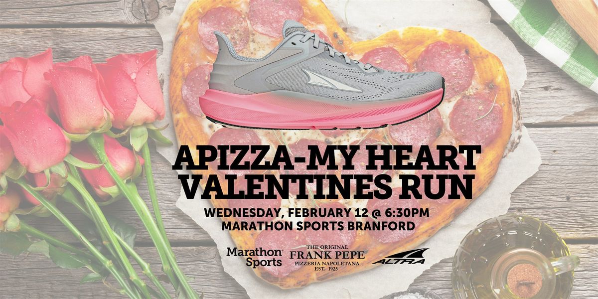 Marathon Sports Branford Apizza-My Heart Valentines Run w\/ Altra