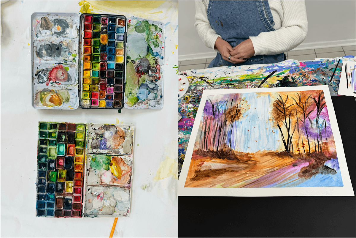 Watercolor Wednesdays at Express Yourself Studios