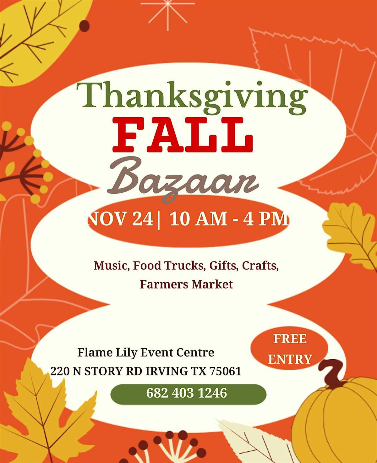 Fall - Thanksgiving Bazaar