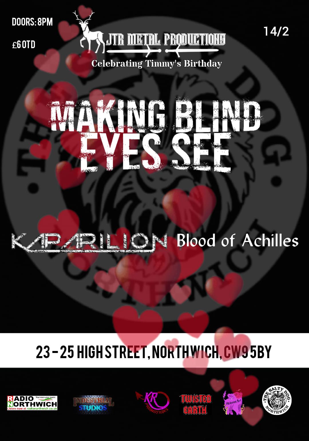 JTR Metal Productions Presents: Making Blind Eyes See\/Kaparilion\/Blood Of Achilles 