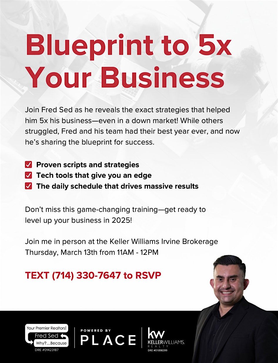 Blueprint to 5X Your Real Estate Business