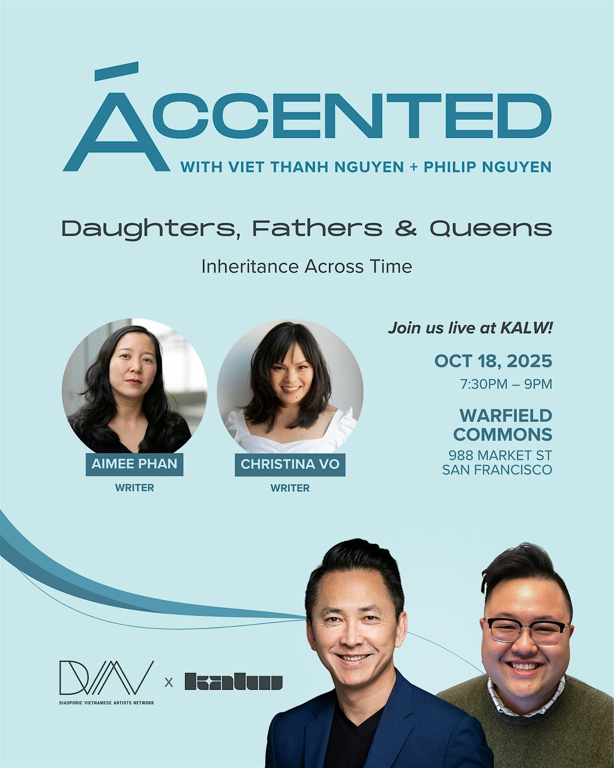 \u00c1CCENTED Live: "Daughters, Fathers, & Queens: Inheritance Across Time"