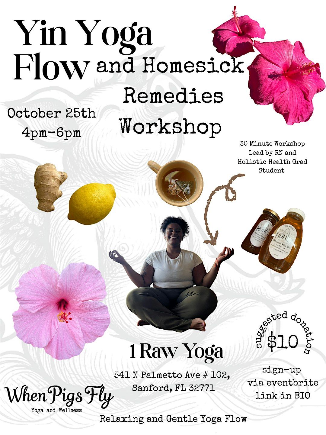 Yin Yoga Flow and Homesick Remedies Workshop