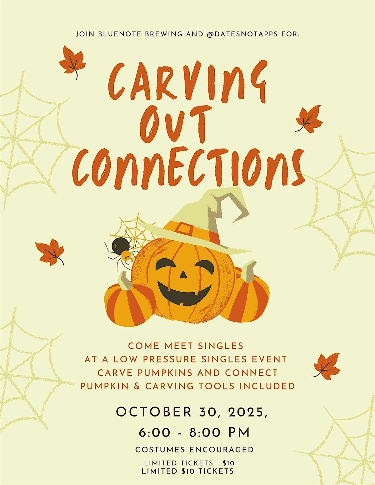 Carving out Connections - Singles Event
