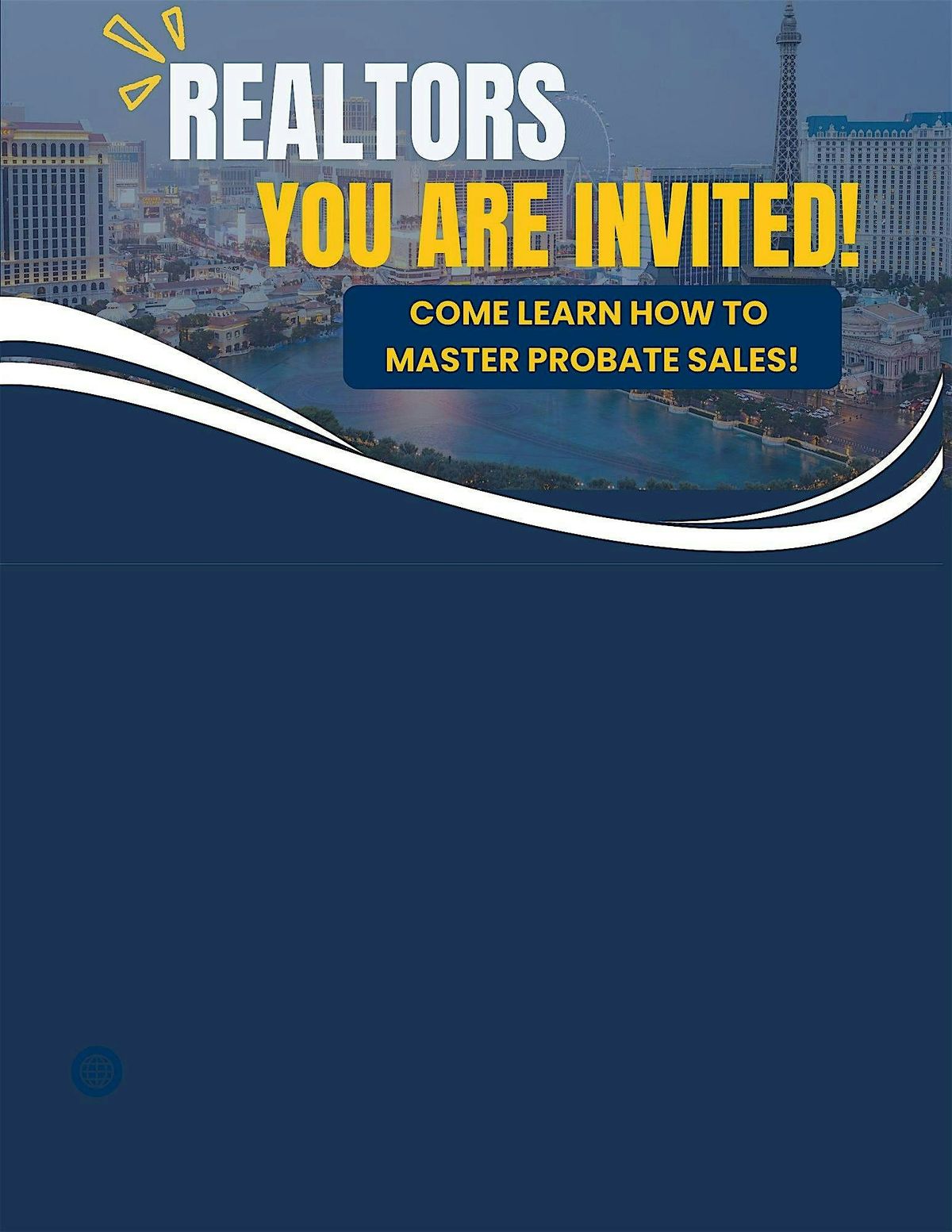 REALTORS MASTER Probate Sales- FREE NRED 3 Hours CE Class