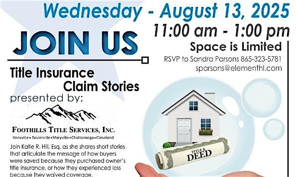 Title Insurance Claim Stories CE Class