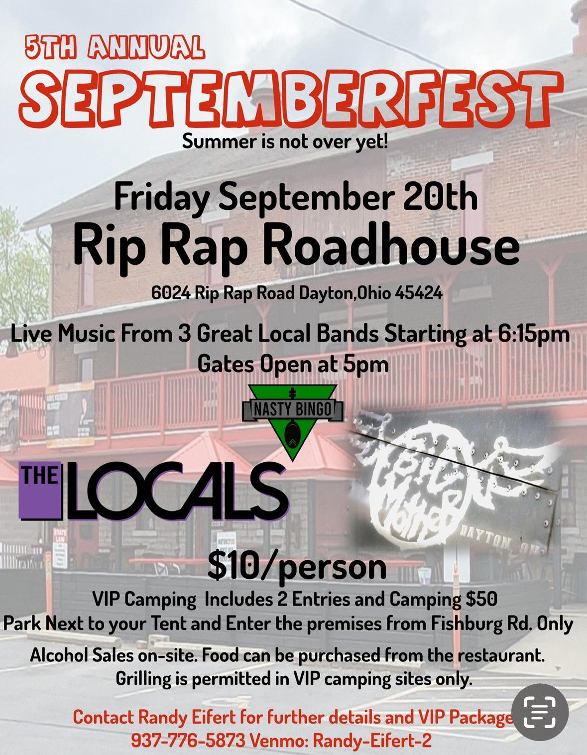 5th Annual Septemberfest!!! w\/ Nasty Bingo, The Locals, Big Mother