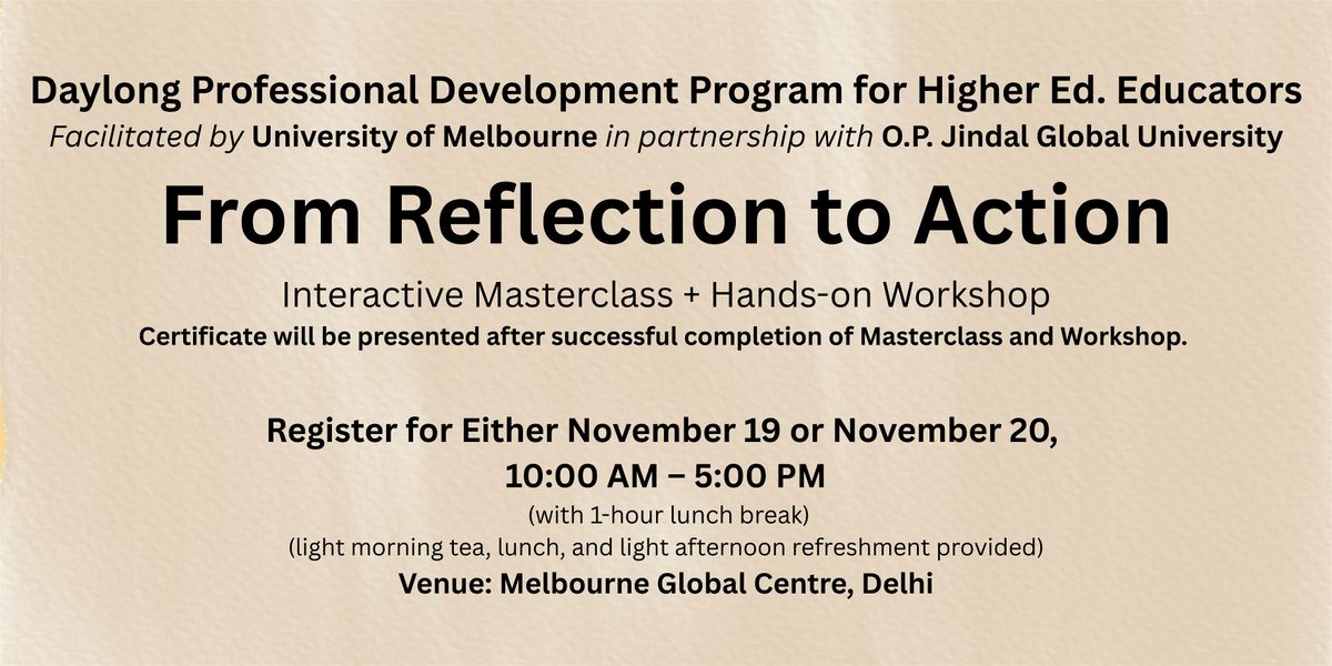 From Reflection to Action