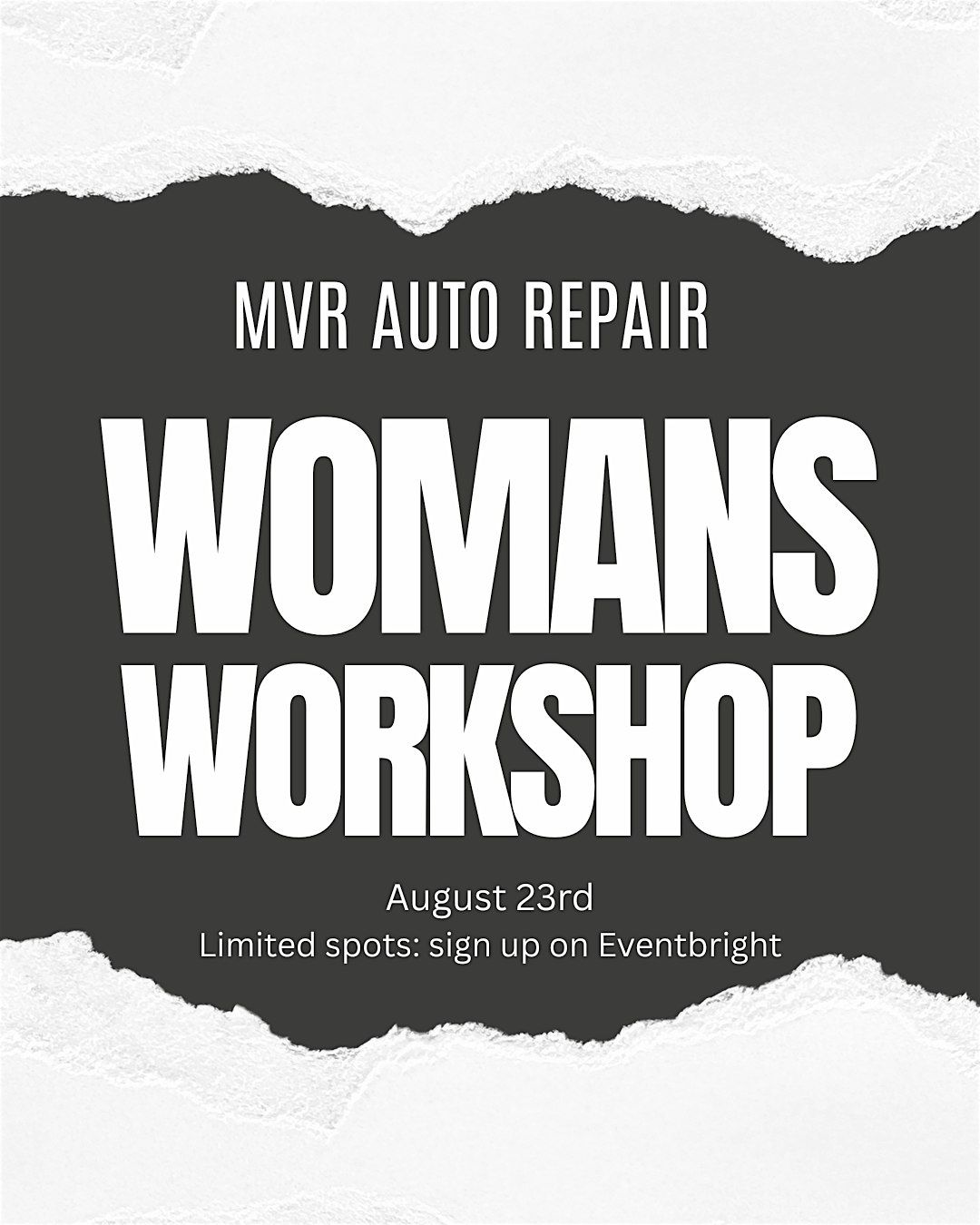 MVR Auto Repair Womans Workshop