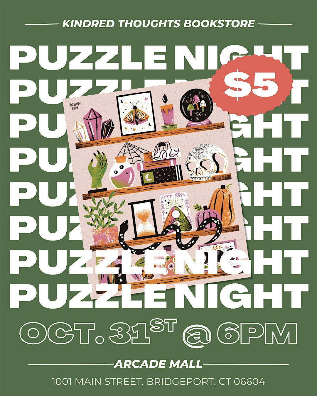 Community Puzzle Night: Oddities Shelf