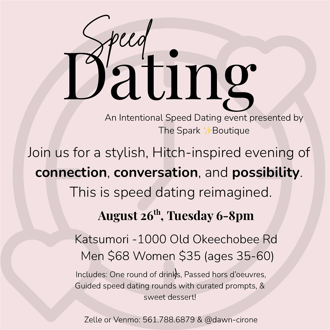 Speed Dating - An Intentional Dating Event