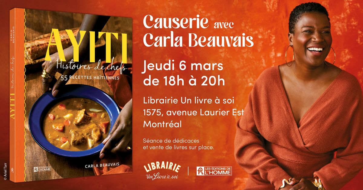 Causerie avec Carla Beauvais