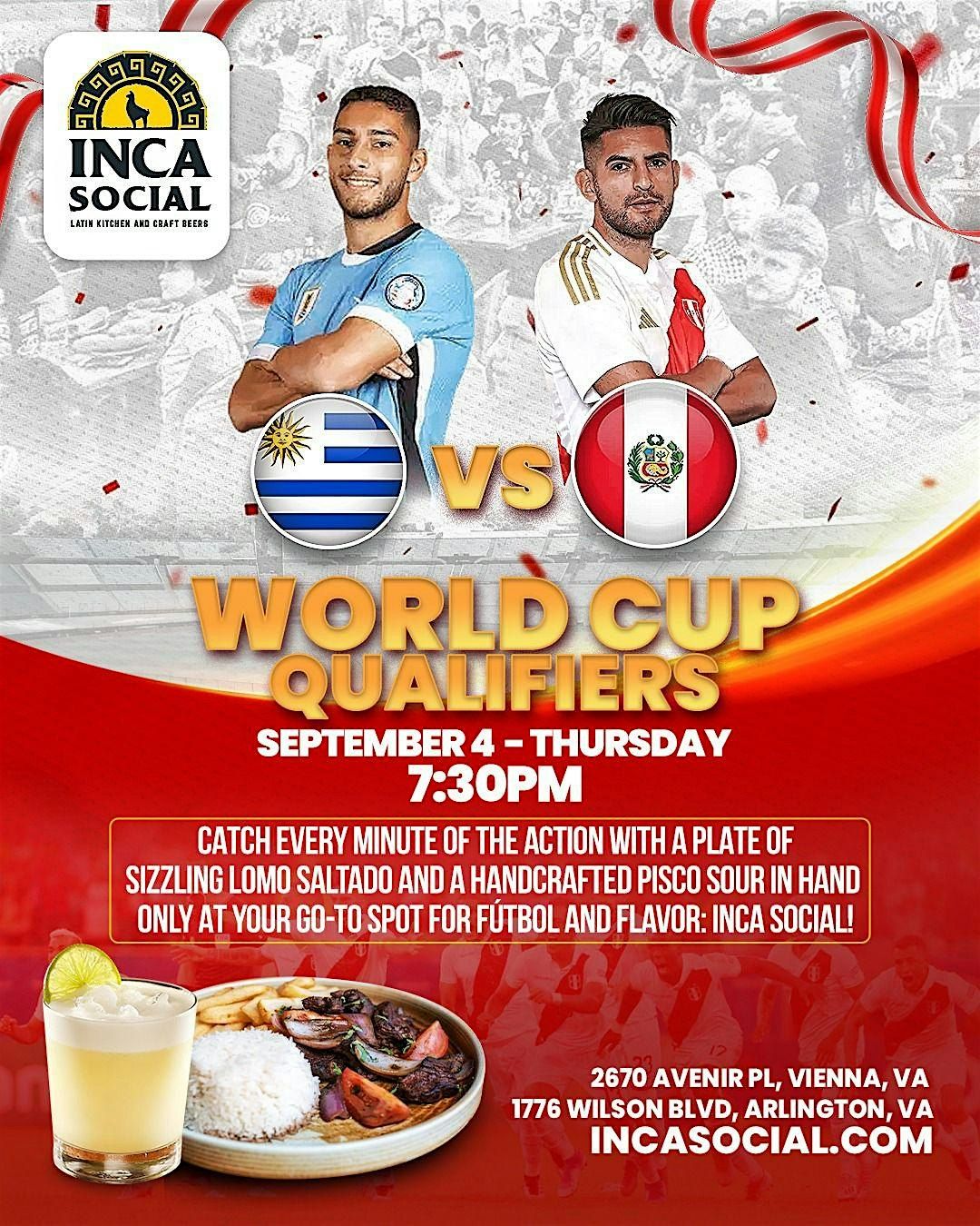 Peru vs Uruguay Wolrd Cup Qualifiers #ArlingtonVA