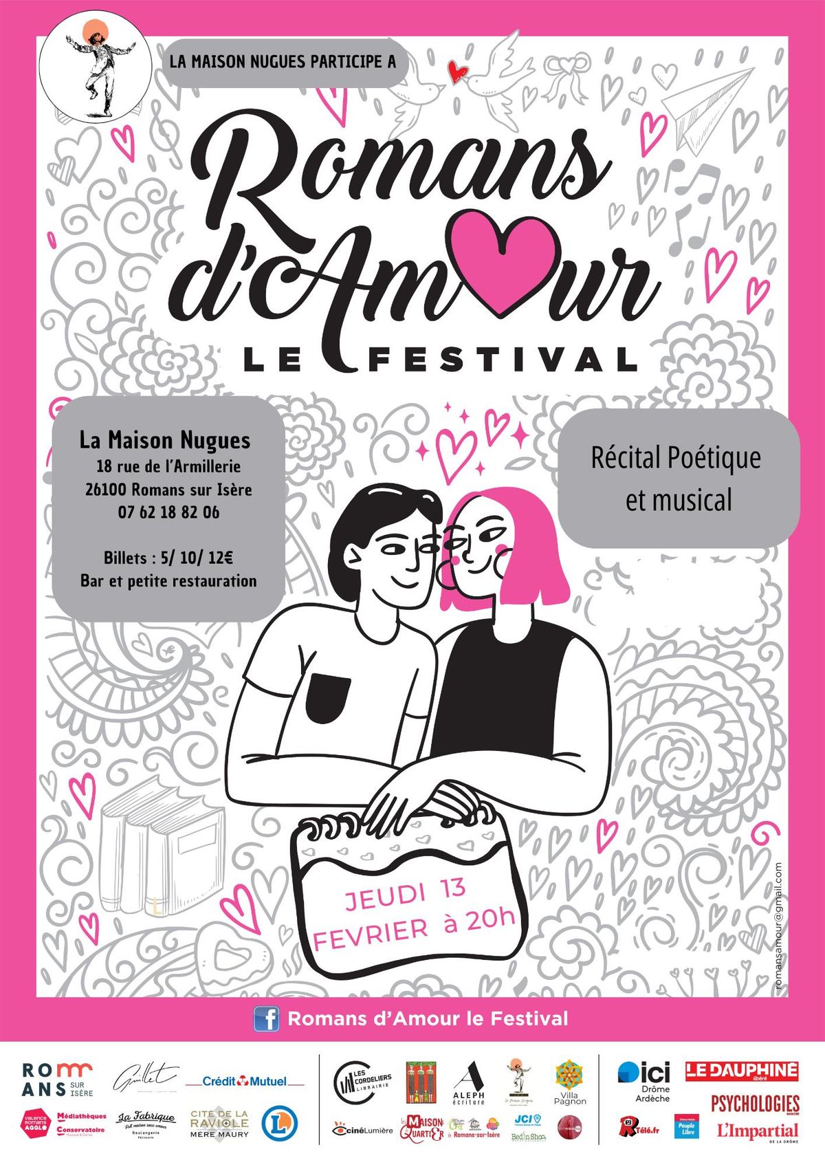 Festival Romans d'Amour - R\u00e9cit Po\u00e9tique et Musical