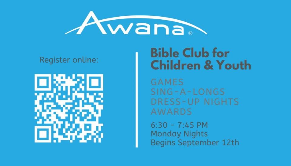 Awana Bible Club Starts!