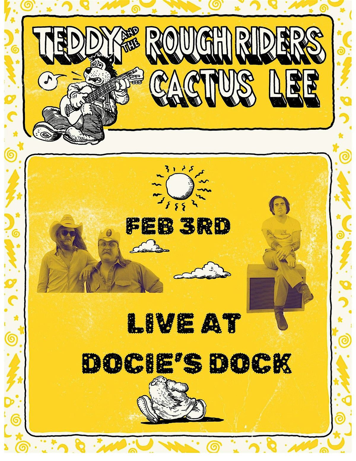 Teddy and the Rough Riders and Cactus Lee Live @ Docie's Dock