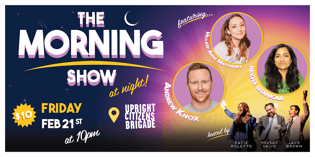 The Morning Show at Night, Live and LIVESTREAMED!