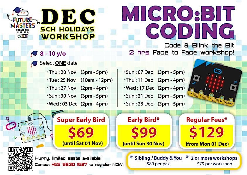 Future Masters Academy: December 2025 Microbit Coding Workshop