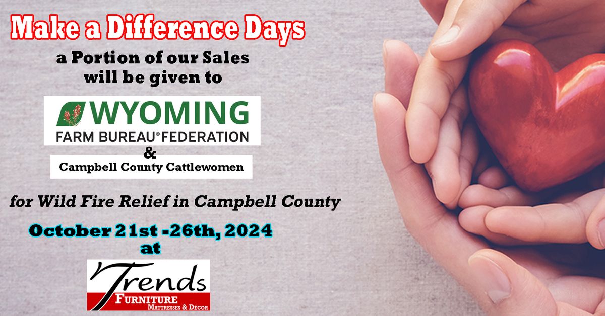 Make a Difference Days-Campbell County Cattlewomen and Wyoming Farm Bureau