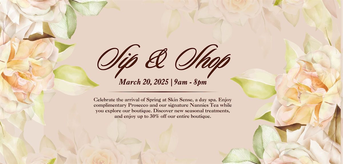 March Sip & Shop