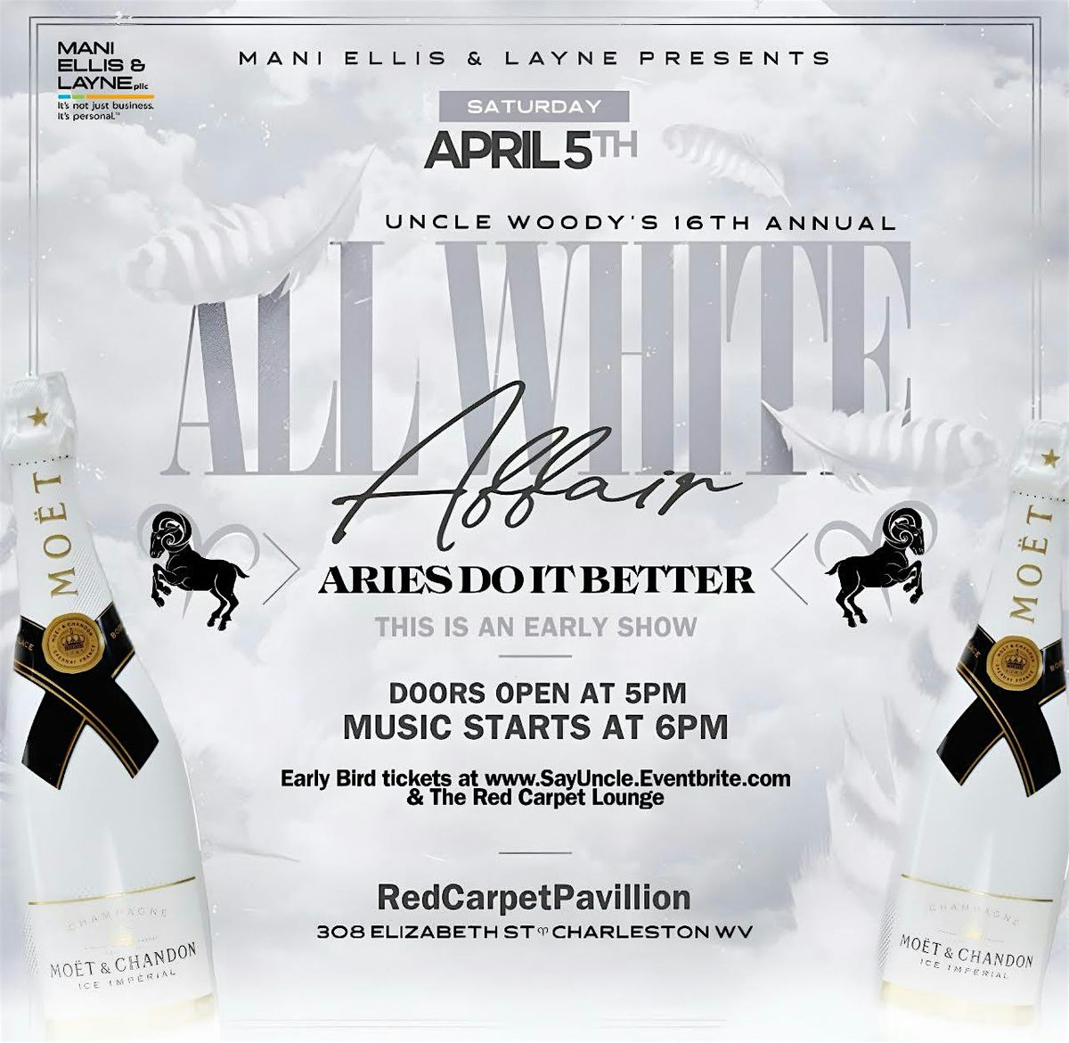 MANI ELLIS & LAYNE 16th ANNUAL ARIES DO IT BETTER ALL WHITE AFFAIR