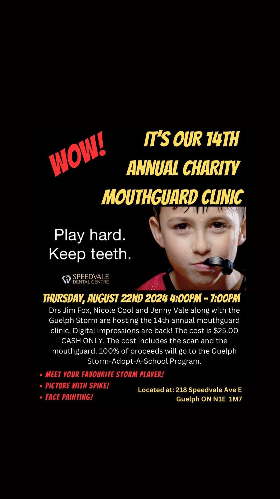 14th Annual Charity Mouthguard Clinic