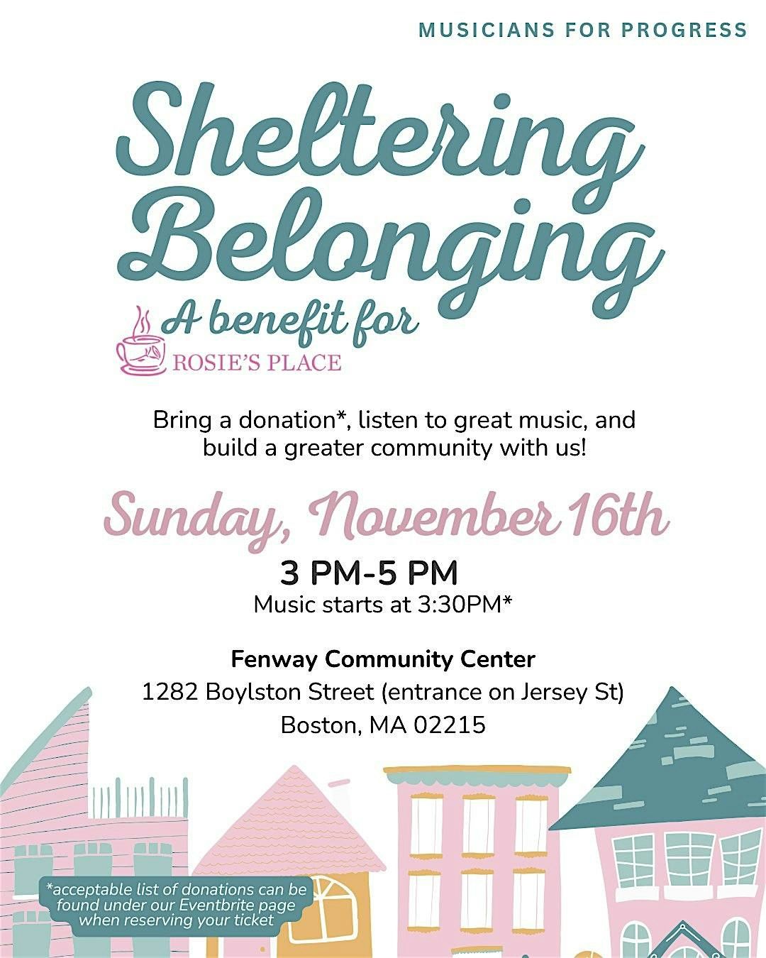 Sheltering Belonging: A Benefit for Rosie's Place