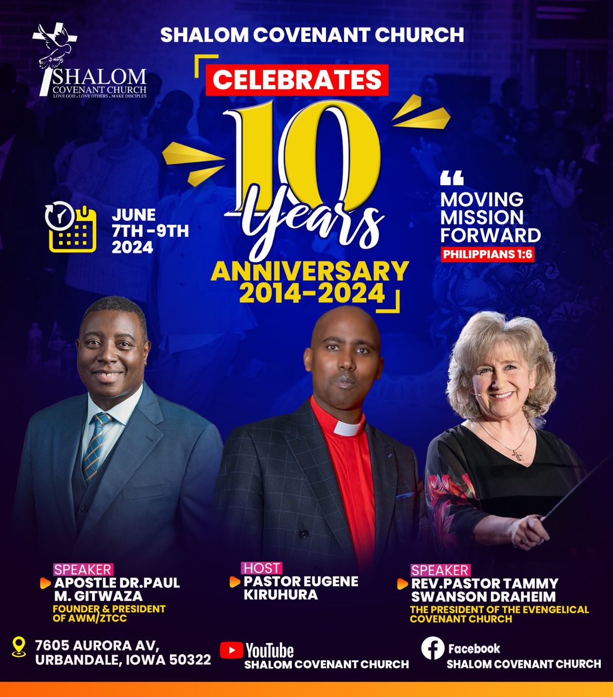 SHALOM COVENANT CHURCH 10 Years Anniversary 