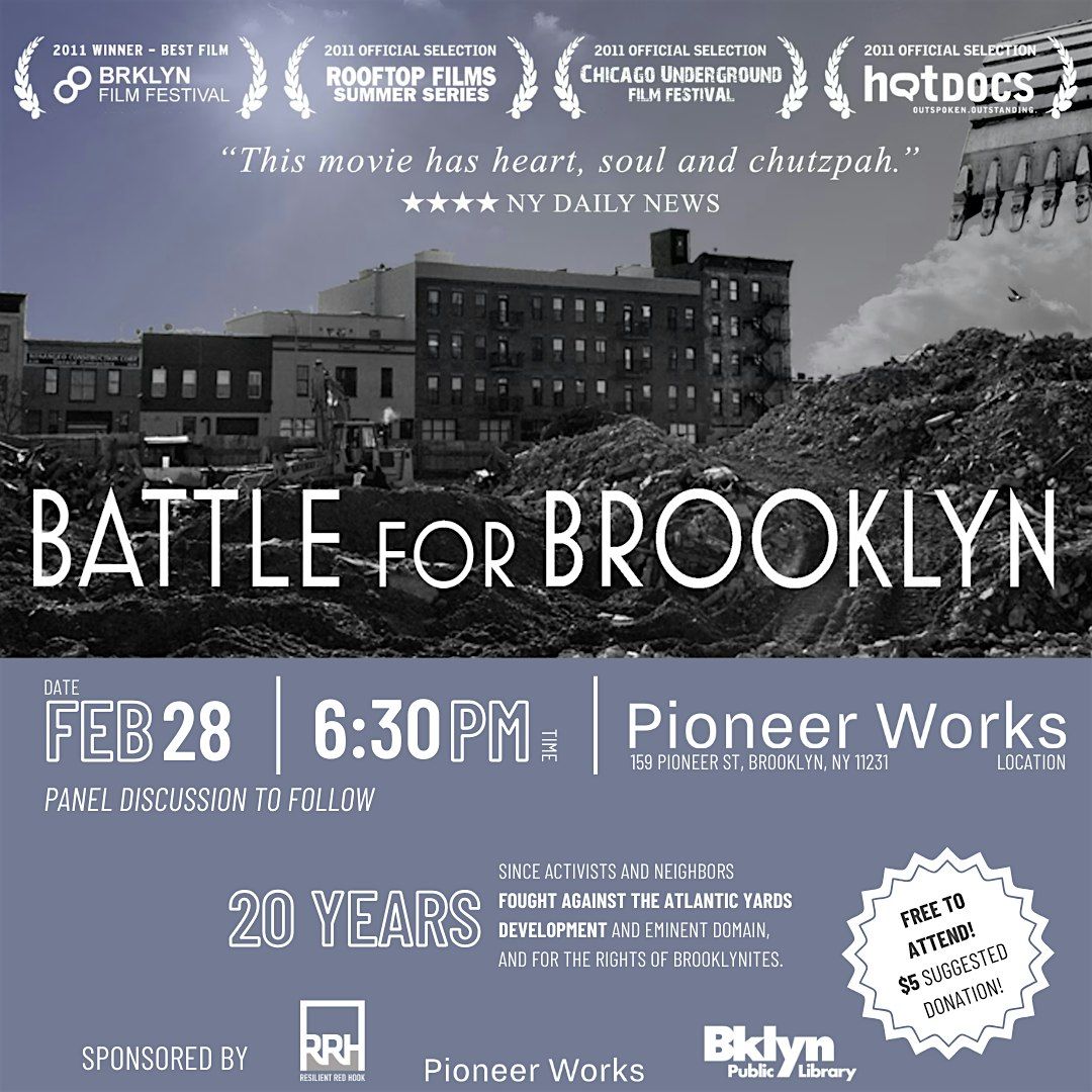 Screening of Battle for Brooklyn and panel discussion with activists