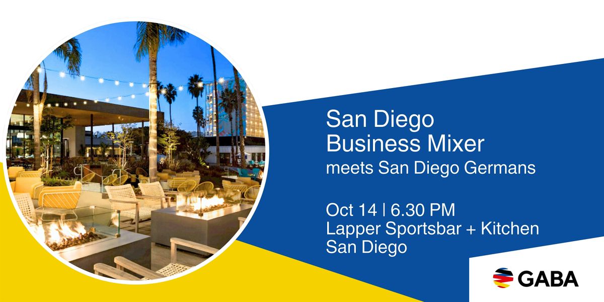 San Diego Business Mixer October meets San Diego Germans