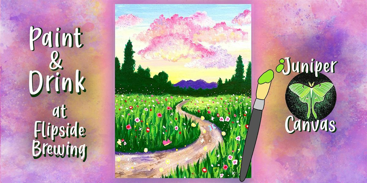 Paint & Drink at Flipside Brewing: Fairy Landscape