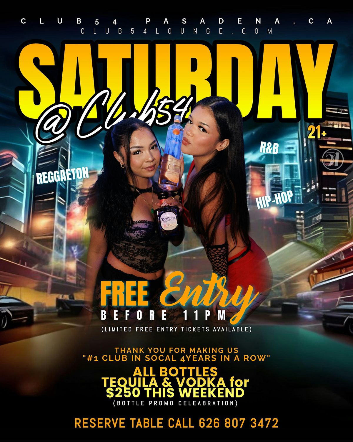 SATURDAYS @ CLUB54 HIP-HOP, Y2K & REGGAETON