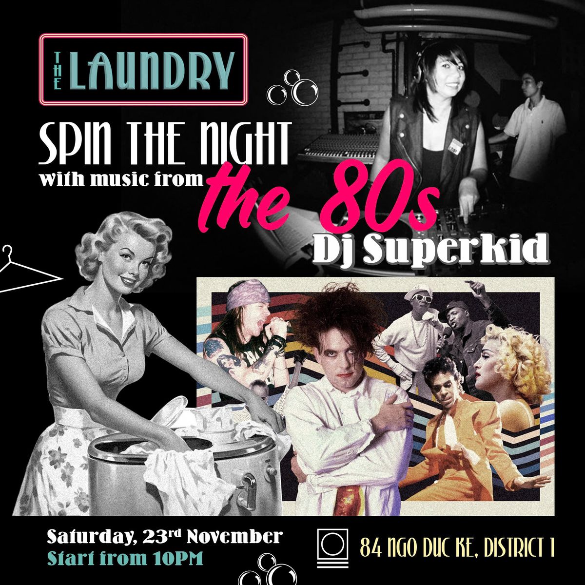 SPIN THE NIGHT | the 80s Laundry Club