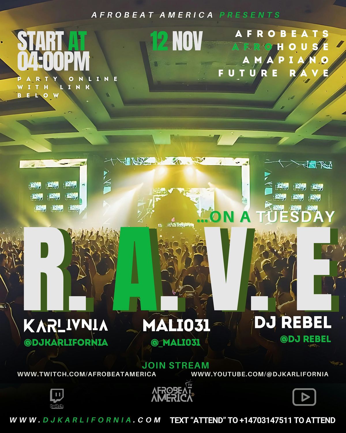 RAVE on a Tuesday