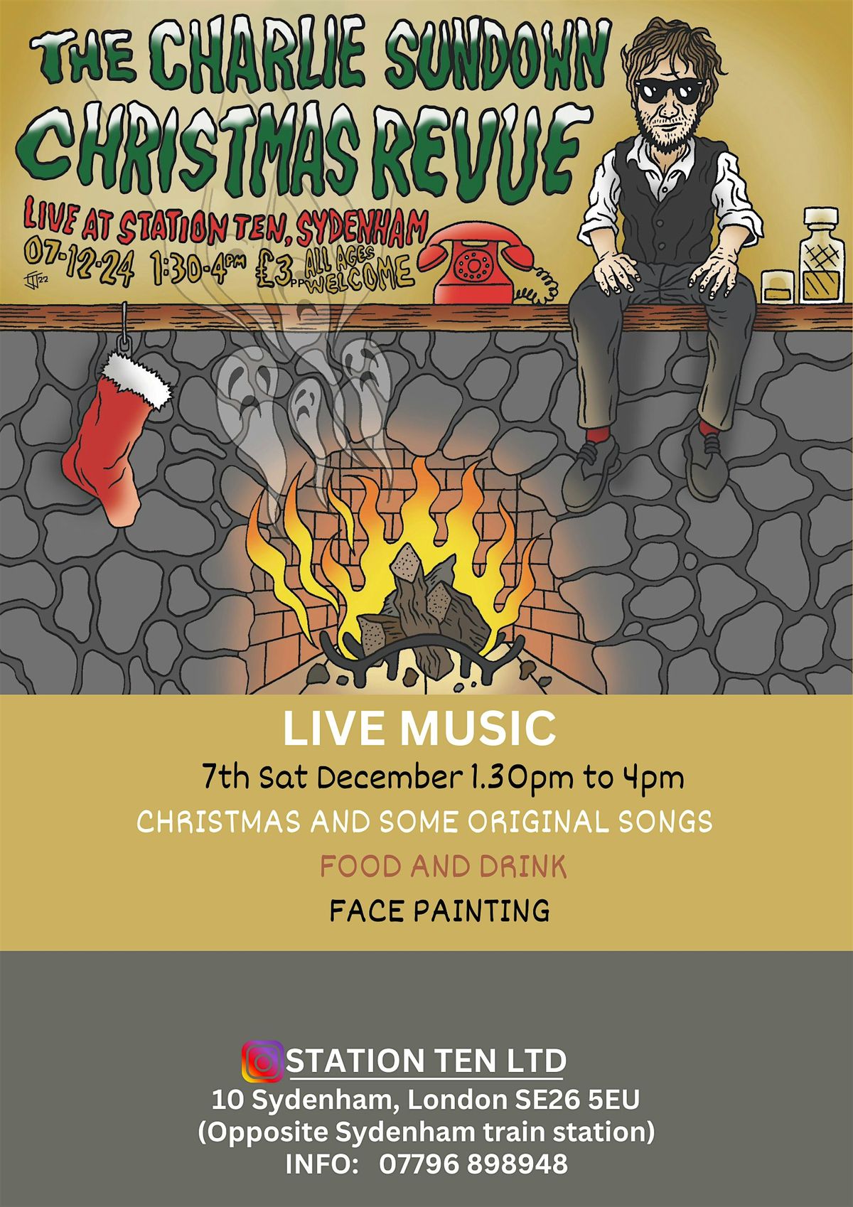 The Charlie Sundown Christmas Revue Live music family event