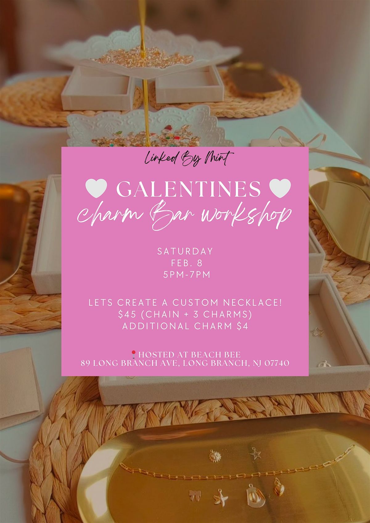 Beach Bee Bling: A Galentine\u2019s Charm Workshop