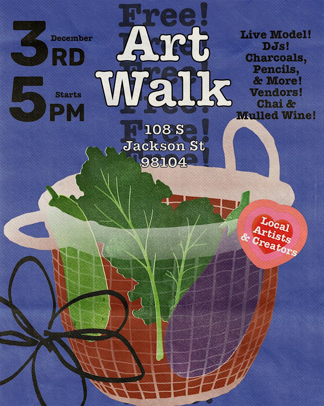ART WALK! OPEN FIGURE CLASS & MARKET!