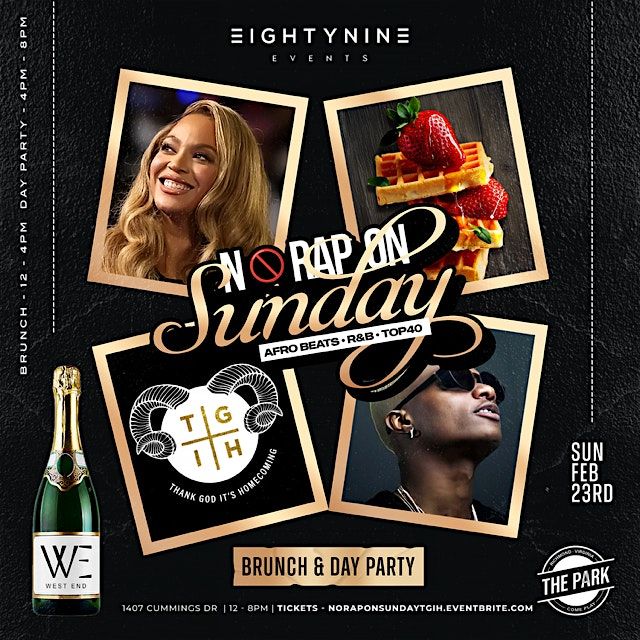 NO RAP ON SUNDAY : VCU Homecoming Finale | Brunch + Day Party