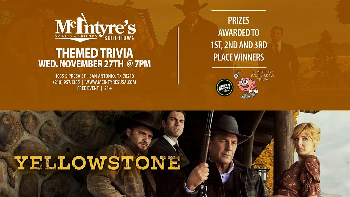 Yellowstone Themed Trivia