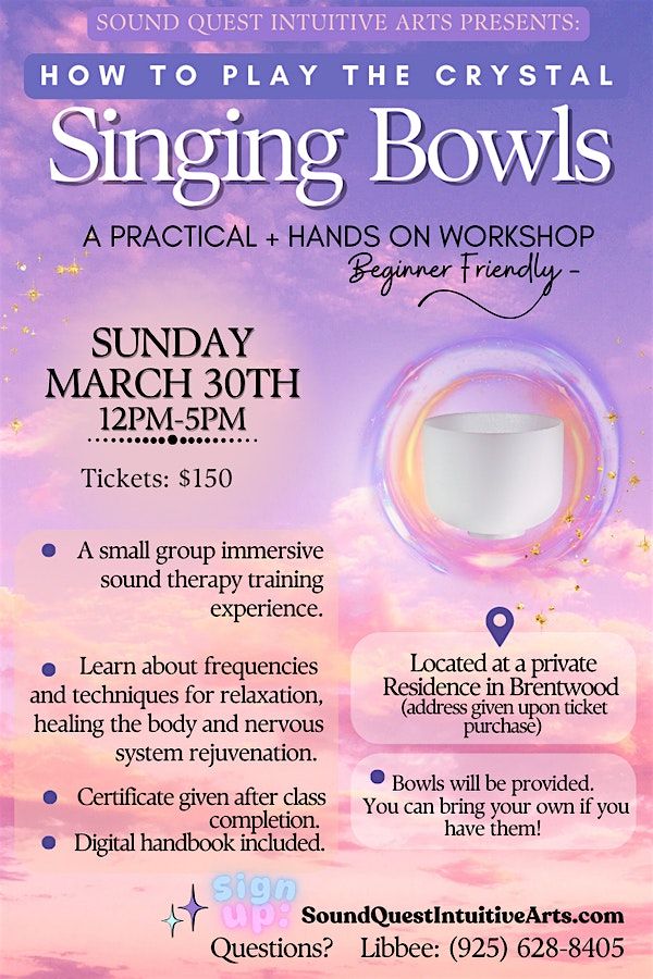 Learn how to play the Crystal Singing Bowls