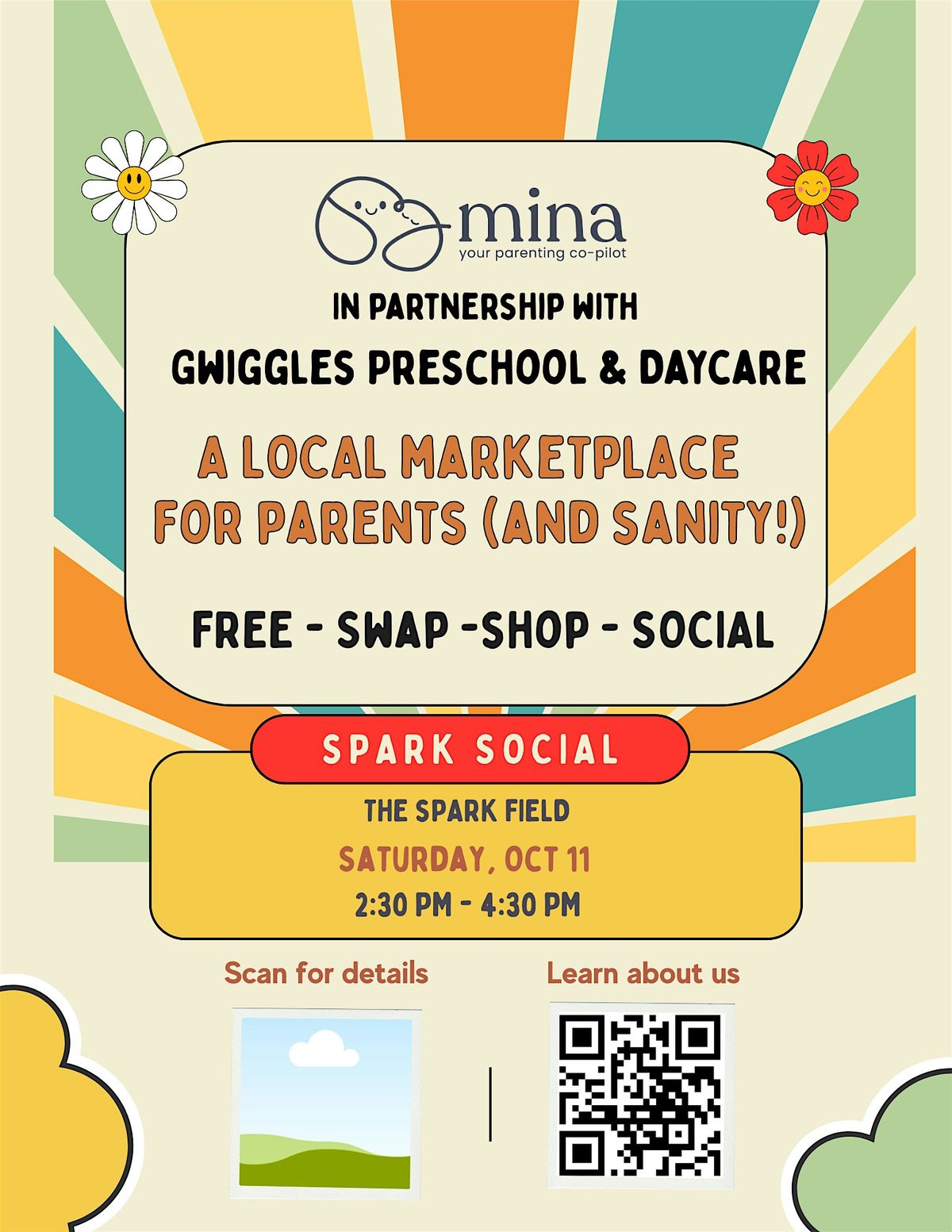 Mina's Local Marketplace for Parents (Live at Spark Social!)
