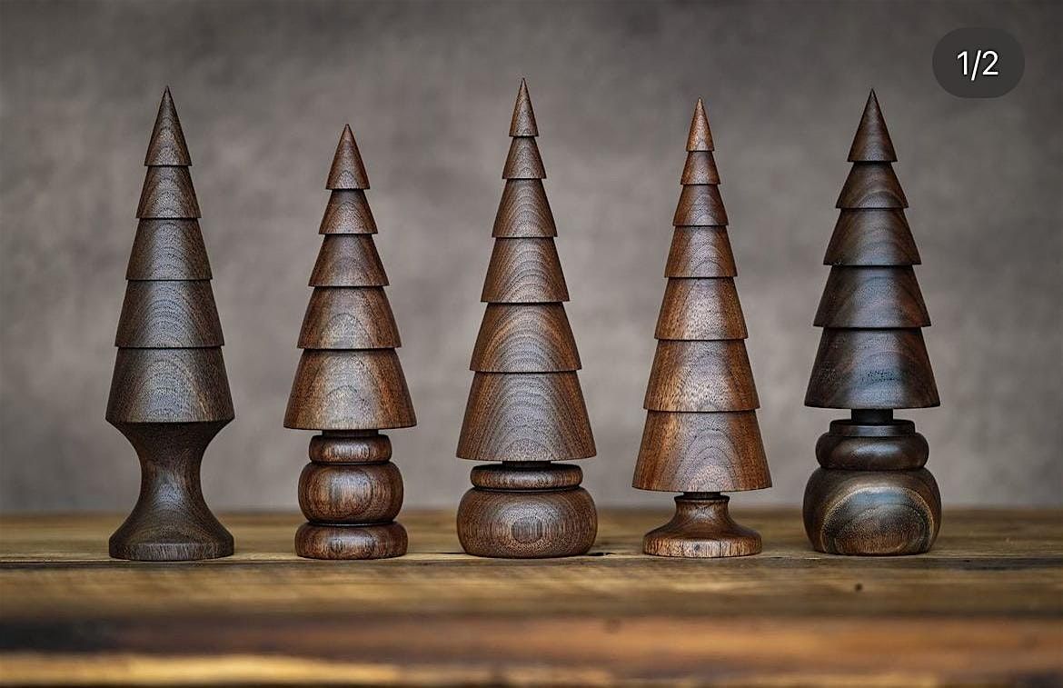 Make & Turn Holiday Gifts: A Set Of (3) Table Top Christmas Trees