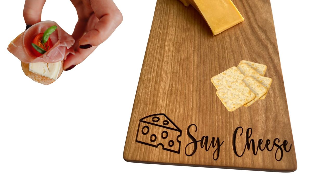 SOLD OUT Adult Craft Club: DIY Wood Burned Charcuterie Board