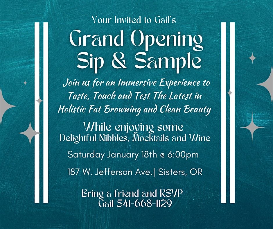 Grand Opening Sip & Sample Event