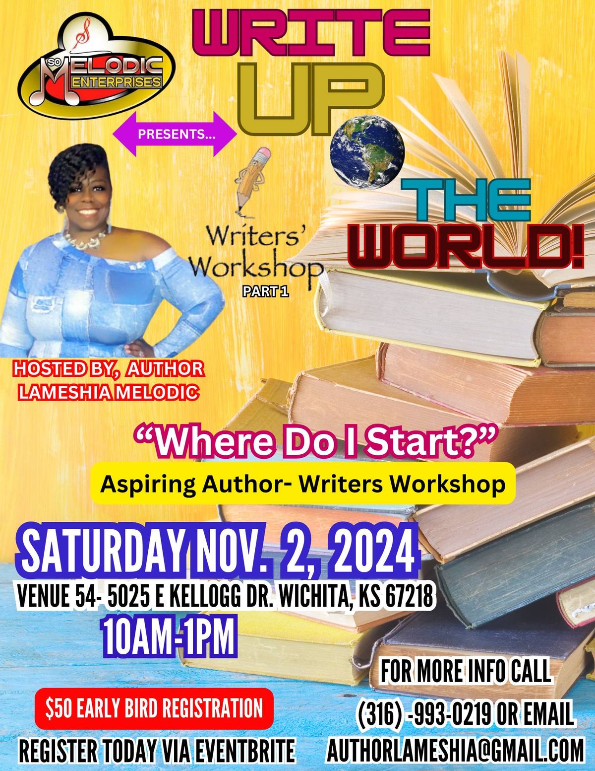 "WRITE UP THE WORLD" Aspiring Authors- Writer's Workshop PART1