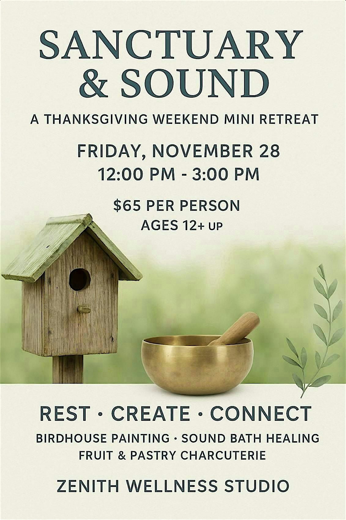 Sanctuary & Sound Mini Retreat