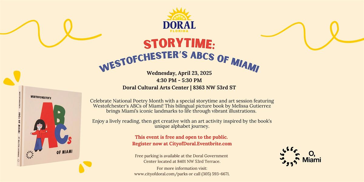 Storytime: Westofchester\u2019s ABCs of Miami