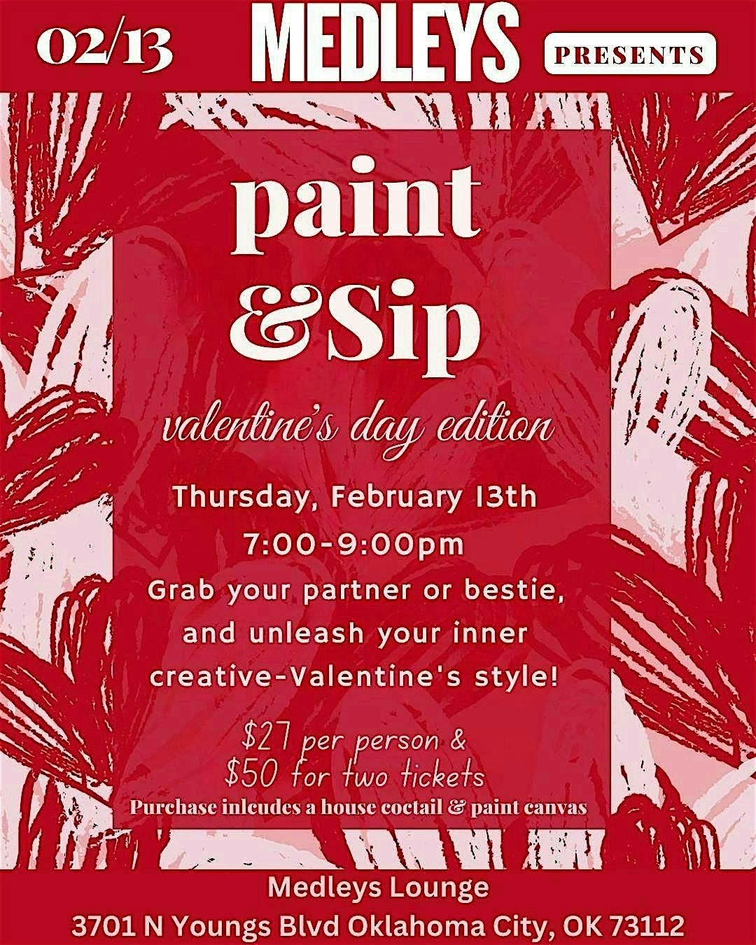 Valentines Day Paint & Sip Feb 13th