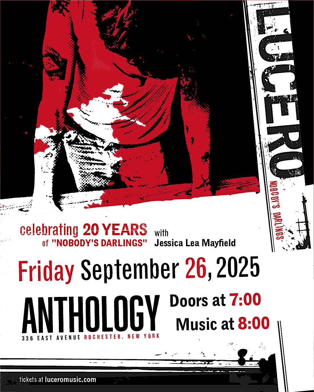 LUCERO - Celebrating 20 years of \u201cNobody's Darlings"